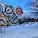 Стела «Многоборье» в городе Североуральск