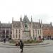 Statue of Jan Breydel and Pieter de Coninck in Bruges city