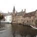 Old buildings in Bruges city