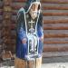 Деревянная фигура в городе Псков