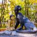 Bagheera and Mowgli in Priozersk city
