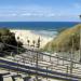 Stairs on a beach in Netanya  city