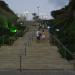 Stairs on a beach in Netanya  city