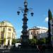 Fuente de la Plaza Virgen de los Reyes en la ciudad de Sevilla