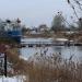 Разобранный пешеходный мост через Заводской канал (ru) in Uusi Laatokankaupunki city