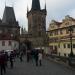 Statue of St. Cosmas and St. Damian in Prague city