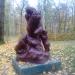 Monument Mother Bear and small bears in Vynohradiv city