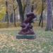 Monument Mother Bear and small bears in Vynohradiv city