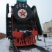 Пассажирский паровоз-памятник П36-0096 в городе Северобайкальск