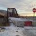Разобранный автодорожный мост через реку Сок в городе Самара
