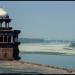 North-West tower pavilion in Agra city