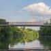 Висячий пешеходный мост в городе Кривой Рог