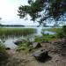Beach in Priozersk city