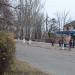 Автобусная остановка в городе Марганец