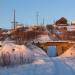 Железнодорожный мост в городе Пермь