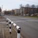 Level crossing in Tilta street in Riga city