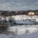 Пешеходный мост в городе Нахабино