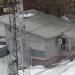 Заброшенное здание бывшей железнодорожной кассы в городе Нахабино