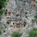 Rock-cut tombs of the ancient Lycian necropolis