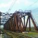 Railroad bridge across small river