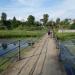 Пешеходный мост через р. Серая в городе Карабаново