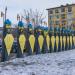 Деревянные скульптуры 33 богатырей и Черномора в городе Североморск