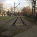Учебный полигон контактной сети над участком железнодорожного пути в городе Москва