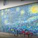 Homage to a Starry Knight mural in Los Angeles, California city