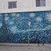 Homage to a Starry Knight mural in Los Angeles, California city