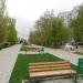 Аллея с действующим фонтаном в городе Воронеж