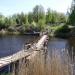 Разобранный пешеходный мост через Заводской канал (ru) in Uusi Laatokankaupunki city