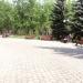 Аллея со скамейками в городе Казань