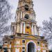 Надвратная колокольня с церковью Сергия Радонежского Новоспасского монастыря в городе Москва