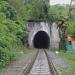 Exit from the railway tunnel in Sokhumi city