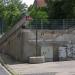 Reste der Brückenauffahrt in Stadt Würzburg