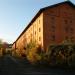 Alte Backsteingebäude der Faulenbergkaserne in Stadt Würzburg