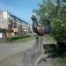 Скульптура глухаря в городе Братск