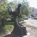Скульптура глухаря в городе Братск
