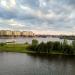 Коса на месте старой трассы Дмитровского шоссе в городе Долгопрудный