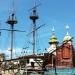 Здесь был установлен макет корабля Петра I «Гото Предестинация» (ru) in Moscow city