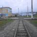 Нерегулируемый железнодорожный переезд в городе Корсаков
