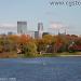 Lake of the Isles in Minneapolis, Minnesota city