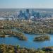 Lake of the Isles in Minneapolis, Minnesota city