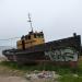 Abandoned ship in Magadan city