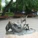 Скульптура «Кот и три птицы» в городе Калининград