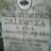 Thegrave of Paulina Dalewska in Warsaw city