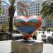 Heart artwork by Tony Bennett in San Francisco, California city