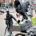 Скульптура «Дама с собачкой» в городе Минск