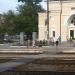 Пешеходный переход с деревянным настилом через железнодорожные пути в городе Каменск-Шахтинский