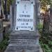 The tomb of Edward Spitzbarth in Warsaw city